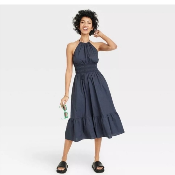 a new day Dresses & Skirts - Women’s navy blue midi dress size medium